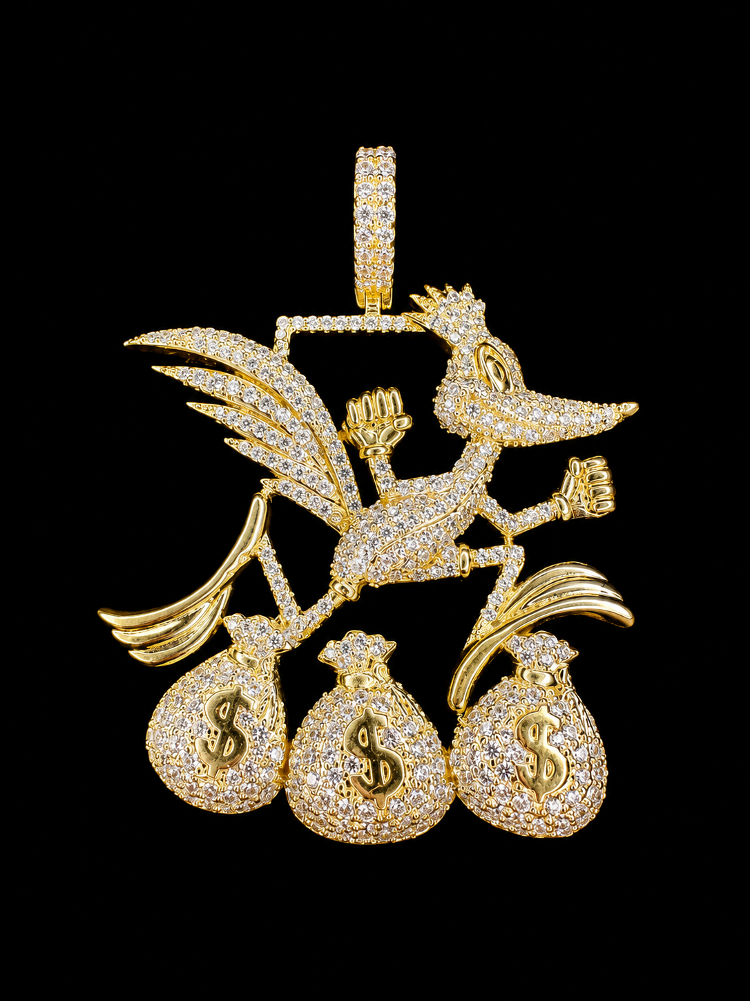 Kaczor Money – Zawieszka Srebro 925 Pozłacane 14K