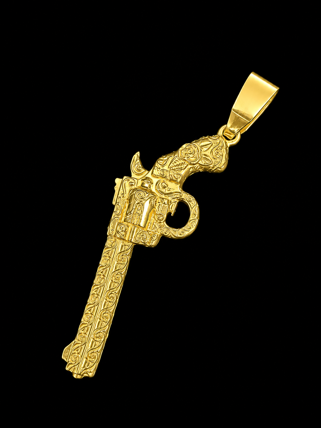 Rewolwer – Zawieszka Srebro 925 Pozłacane 14K